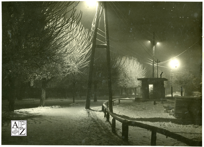 Ulica Partyzantów w Zamościu, zima, 1958 r.jpg