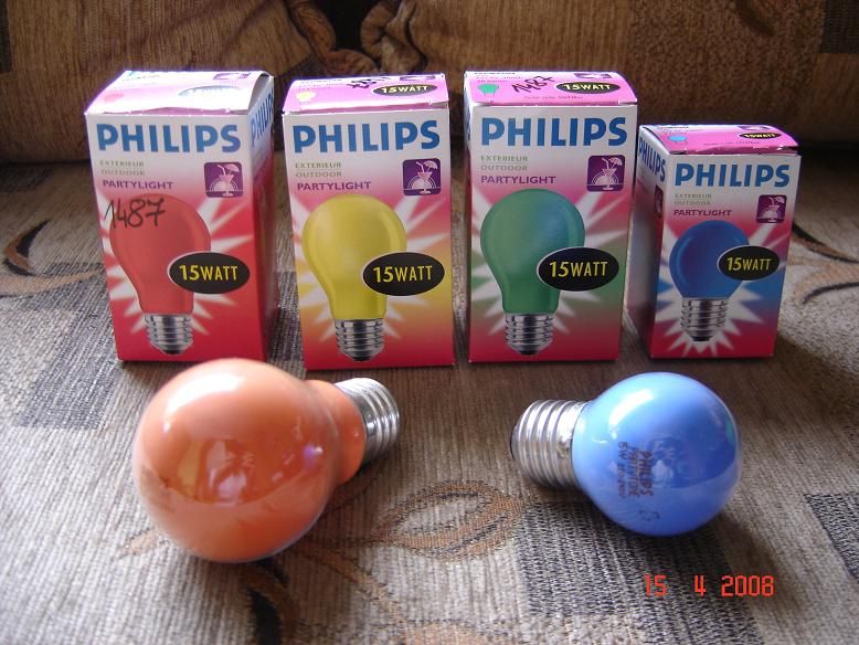 Żarówki kolorowe Philips 15W