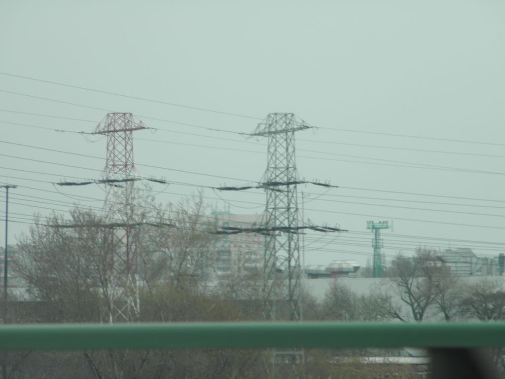 110kV EC Żerań-RPZ FSO( czerwone słupy), EC Żerań-RPZ Gdańska( szare słupy)