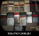 Moja kolekcja kalkulatorów